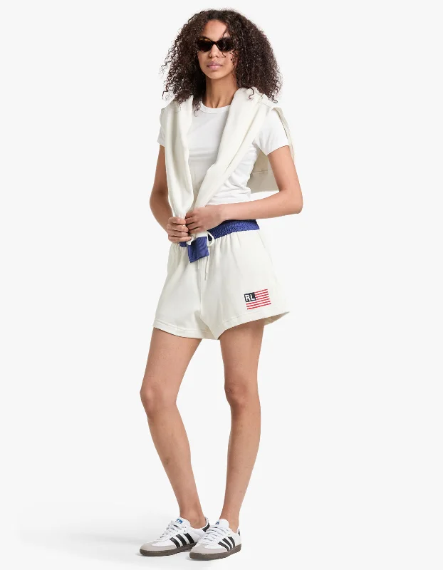 Flag Short Athletic - Deckwash White Seasonal Clearance