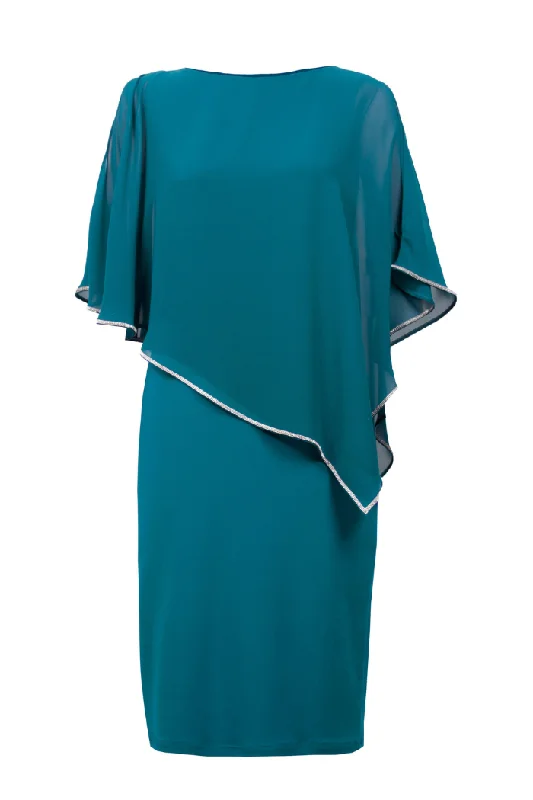 Diamanté Trim Chiffon Overlay Dress Flash Sale, Don't Miss