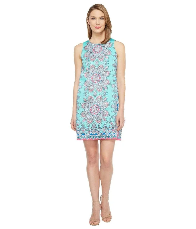 Maggy London - T2648MNR Medallion Print Cotton Dress Exclusive Designer Collection