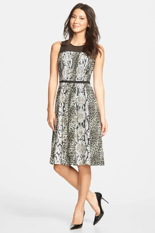 Adrianna Papell - Print Jewel Neck Dress 16PD78030 Seasonal Picks