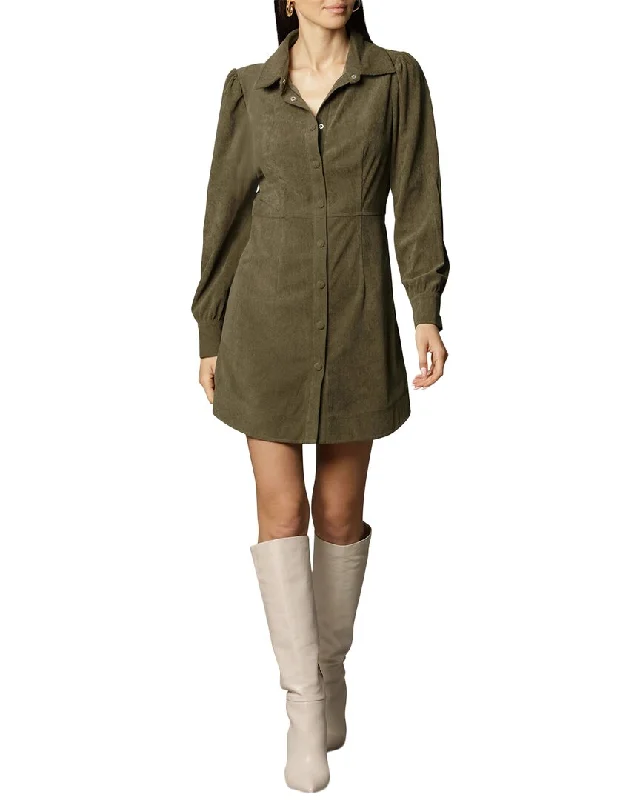 Avec Les Filles Corduroy Shirtdress Elegant Style