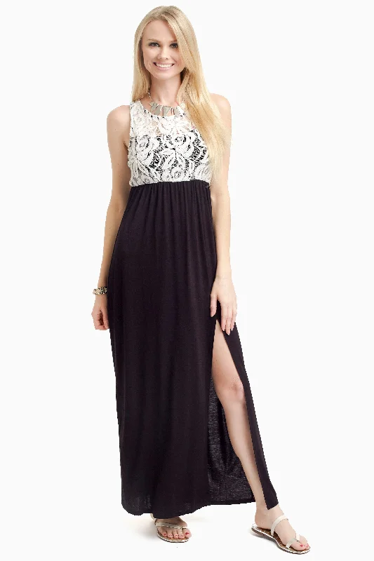 Black Lace Top Maxi Dress Fresh Styles, Fresh Deals