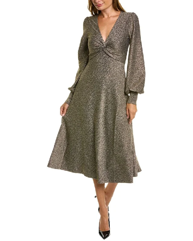 Boden Metallic Jersey Midi Dress Trendy New Clothes