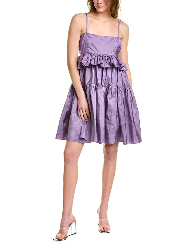 Cynthia Rowley Taffeta Silk Babydoll Dress Shop Sale Items