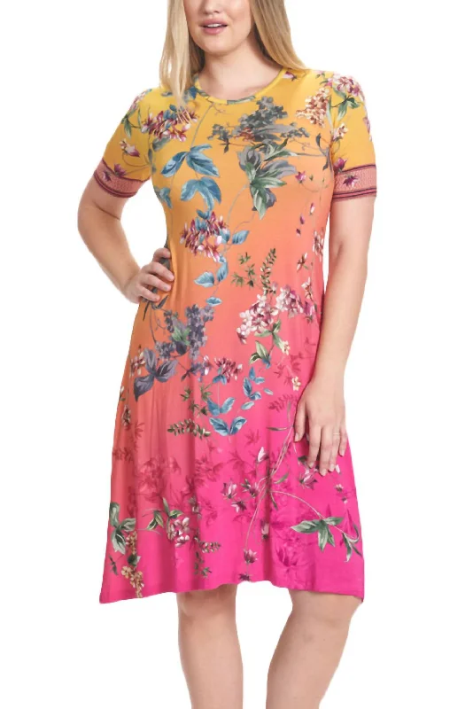 Emboy Swing Dress In Multi Trend Alert