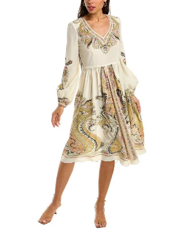 Etro Silk Dress Discounts On Casual Weekend Styles