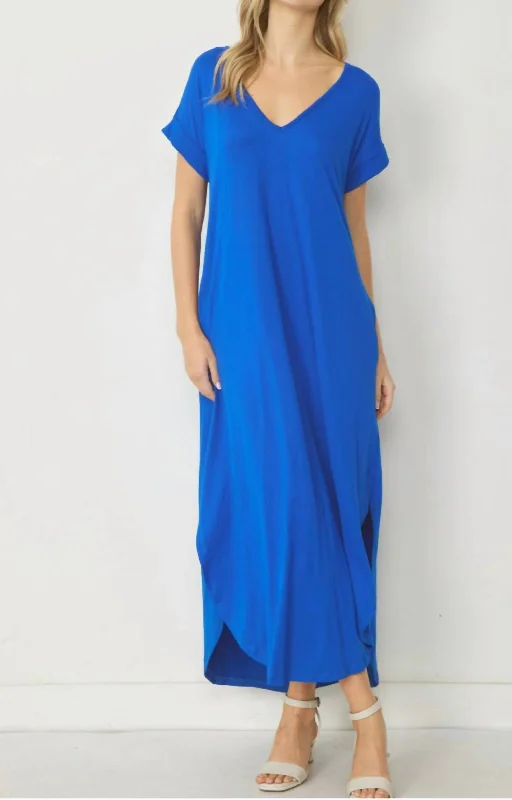 Everyday Maxi Dress In Royal Classic Charm