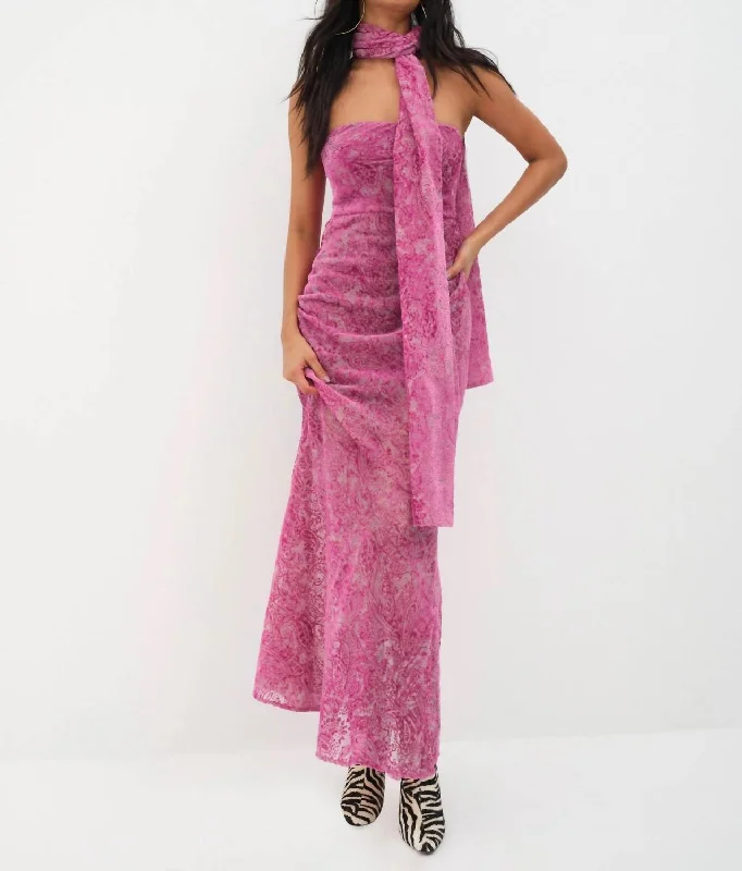 Francesca Maxi Dress In Purple Best Sellers