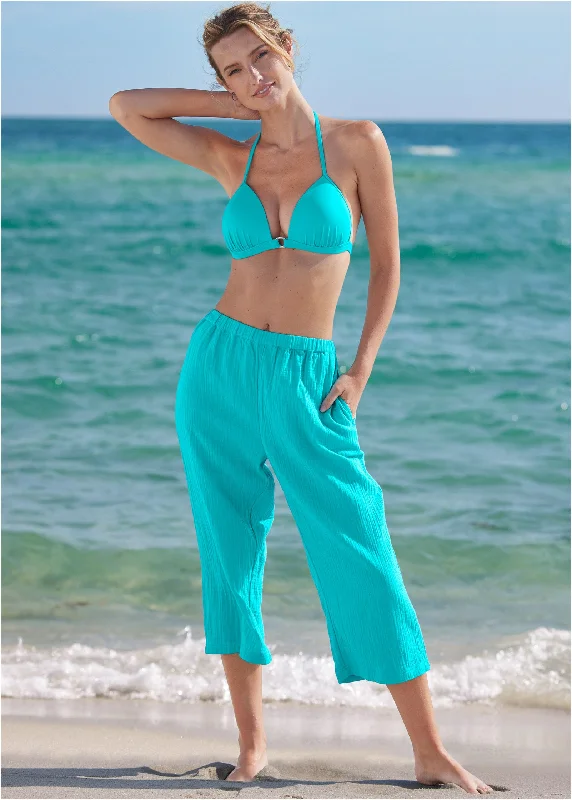 Pack And Go Pant Cover-Up - Aqua Reef Elevate Your Wardrobe