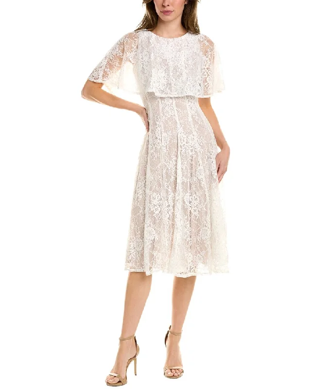 Maison Tara Lace A-Line Dress Versatile Style Wardrobe