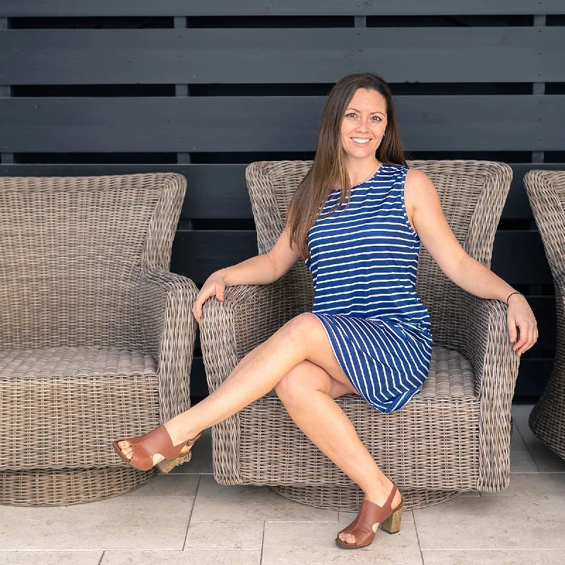 Navy Stripe Dress Seasonal Trends