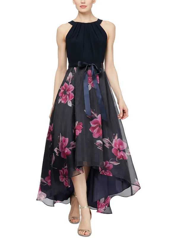 Plus Womens Organza Sleeveless Maxi Dress Flash Sale