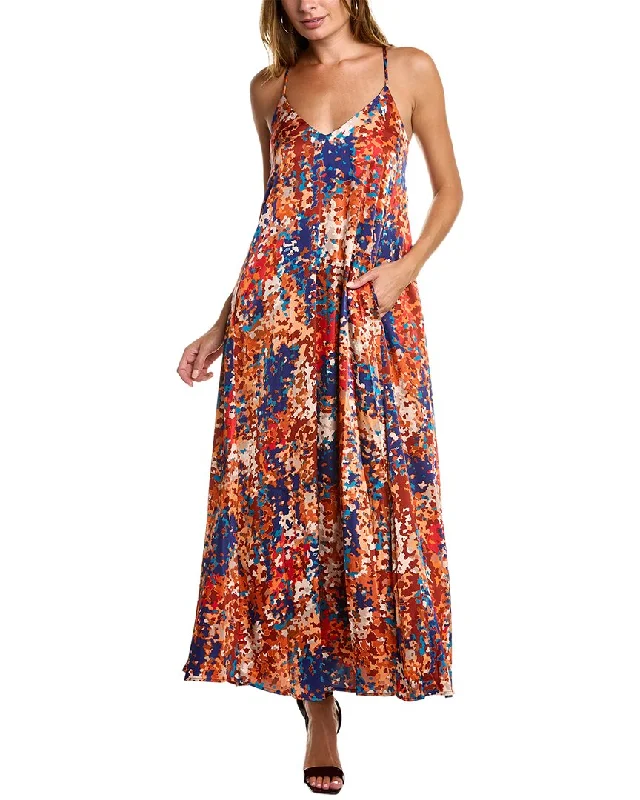 Tahari ASL V-Neck Maxi Dress Today Only