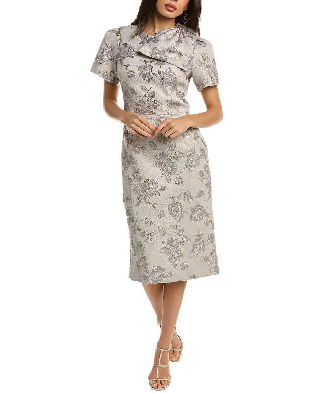 Teri Jon by Rickie Freeman Jacquard Sheath Dress The Epitome Of Modern Women's Fashion