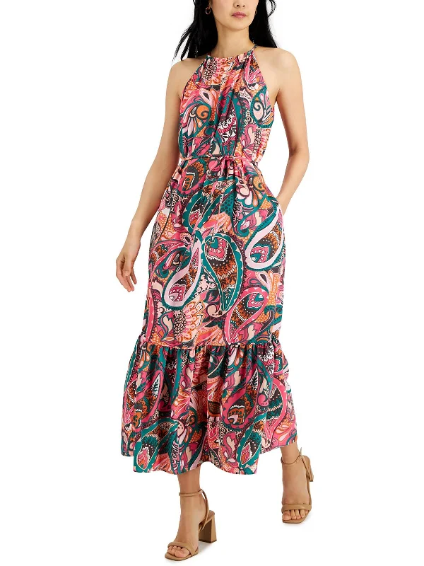 Womens Printed Long Maxi Dress Vibrant Styles