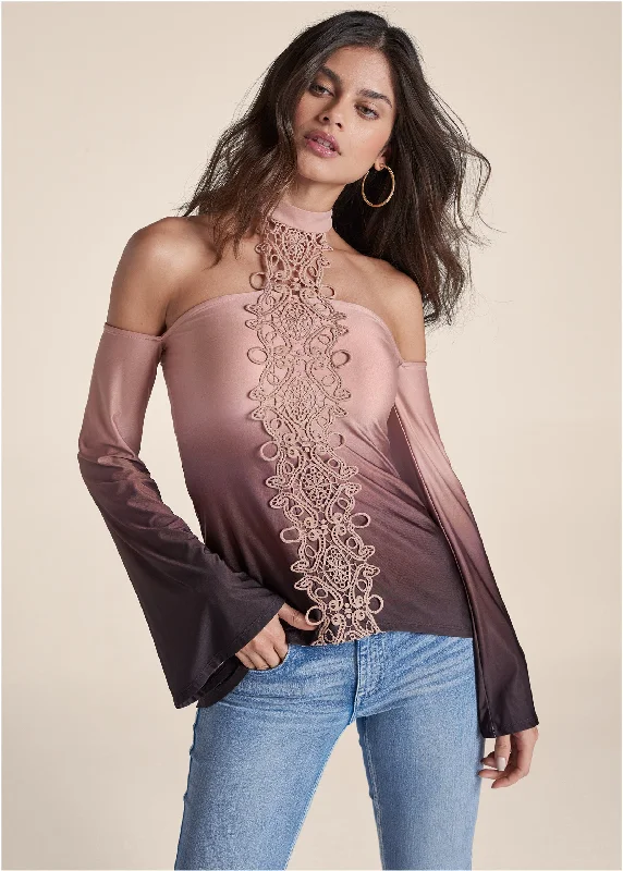 Sand Dune Ombre Top - Blush Multi Seasonal Trend