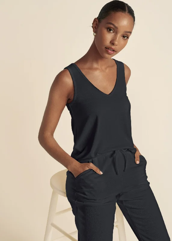 Comfort Kit V-Neck Tank - Black Ethnic Cultural Event Wear